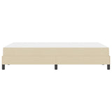 Letto a molle con materasso Crema 120 x 200 cm Tessuto