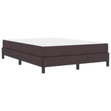 Letto a molle con materasso Marrone Scuro 140 x 190 cm Tessuto