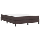 Letto a molle con materasso Marrone Scuro 140 x 190 cm Tessuto
