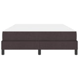 Letto a molle con materasso Marrone Scuro 140 x 190 cm Tessuto