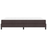 Letto a molle con materasso Marrone Scuro 140 x 190 cm Tessuto