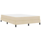 Letto a molle con materasso Crema 140 x 200 cm Tessuto