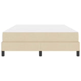 Letto a molle con materasso Crema 140 x 200 cm Tessuto