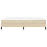 Letto a molle con materasso Crema 140 x 200 cm Tessuto