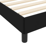 Letto a molle con materasso Nero 180 x 200 cm Tessuto