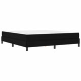 Letto a molle con materasso Nero 180 x 200 cm Tessuto