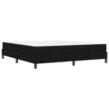 Letto a molle con materasso Nero 180 x 200 cm Tessuto