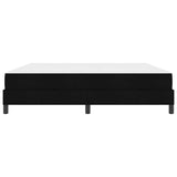 Letto a molle con materasso Nero 180 x 200 cm Tessuto