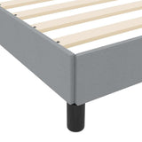 Letto a molle con materasso Grigio chiaro 200 x 200 cm Tessuto