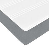 Letto a molle con materasso Grigio chiaro 200 x 200 cm Tessuto