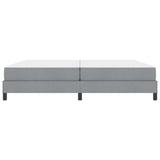 Letto a molle con materasso Grigio chiaro 200 x 200 cm Tessuto