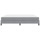 Letto a molle con materasso Grigio chiaro 200 x 200 cm Tessuto
