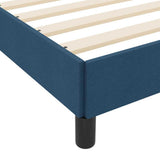 Letto a molle con materasso Blu 200 x 200 cm Tessuto