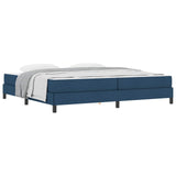 Letto a molle con materasso Blu 200 x 200 cm Tessuto
