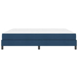 Letto a molle con materasso Blu 200 x 200 cm Tessuto