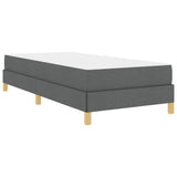 Letto a molle Grigio scuro 80 x 200 cm Tessuto