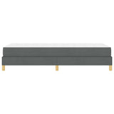 Letto a molle Grigio scuro 80 x 200 cm Tessuto
