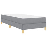 Letto a molle con materasso Grigio chiaro 90 x 190 cm Tessuto