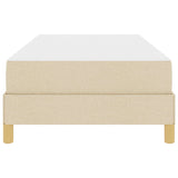 Letto a molle Crema 90 x 190 cm Tessuto