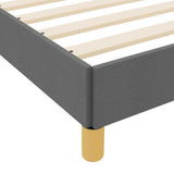 Letto a molle Grigio scuro 90 x 200 cm Tessuto