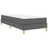 Letto a molle Grigio scuro 90 x 200 cm Tessuto