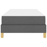 Letto a molle Grigio scuro 90 x 200 cm Tessuto