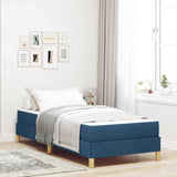 Letto a molle Blu 90 x 200 cm Tessuto