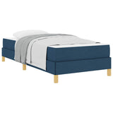 Letto a molle Blu 90 x 200 cm Tessuto