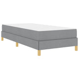 Letto a molle Grigio chiaro 100 x 200 cm Tessuto
