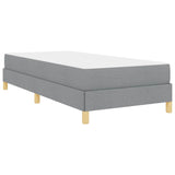 Letto a molle Grigio chiaro 100 x 200 cm Tessuto