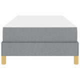 Letto a molle Grigio chiaro 100 x 200 cm Tessuto