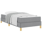 Letto a molle Grigio chiaro 100 x 200 cm Tessuto