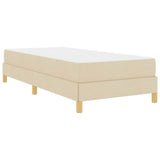 Letto a molle Crema 100 x 200 cm Tessuto