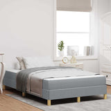 Letto a molle Grigio chiaro 120 x 190 cm Tessuto