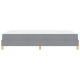 Letto a molle Grigio chiaro 120 x 190 cm Tessuto