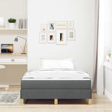 Letto a molle Grigio scuro 120 x 190 cm Tessuto