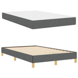 Letto a molle Grigio scuro 120 x 190 cm Tessuto
