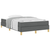 Letto a molle Grigio scuro 120 x 190 cm Tessuto