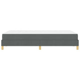 Letto a molle Grigio scuro 120 x 190 cm Tessuto