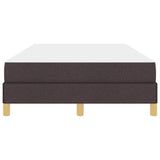Letto a molle Marrone Scuro 120 x 190 cm Tessuto
