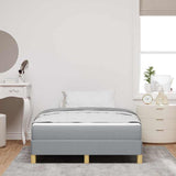 Letto a molle Grigio chiaro 120 x 200 cm Tessuto