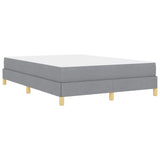 Letto a molle Grigio chiaro 140 x 190 cm Tessuto