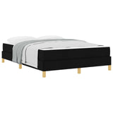 Letto a molle con materasso Nero 140 x 190 cm Tessuto