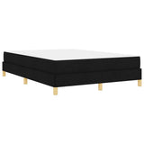 Letto a molle con materasso Nero 140 x 190 cm Tessuto