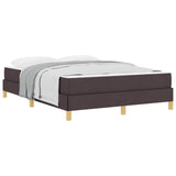 Letto a molle con materasso Marrone Scuro 140 x 190 cm Tessuto