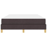 Letto a molle con materasso Marrone Scuro 140 x 190 cm Tessuto