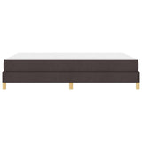 Letto a molle con materasso Marrone Scuro 140 x 190 cm Tessuto