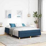 Letto a molle con materasso Blu 140 x 190 cm Tessuto