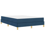 Letto a molle con materasso Blu 140 x 190 cm Tessuto