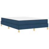 Letto a molle con materasso Blu 140 x 190 cm Tessuto